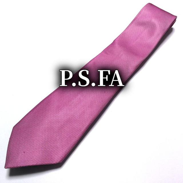 P.S.FA 無地 ピンク ネクタイ B101-S12 メンズのファッション小物(ネクタイ)の商品写真
