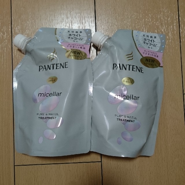 PANTENE(パンテーン)の白 トリートメント 2 ピュア＆ナチュル パンテーン ミセラー　詰替用 コスメ/美容のヘアケア/スタイリング(トリートメント)の商品写真