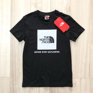 ザノースフェイス(THE NORTH FACE)の【限定入荷】TNF ノースフェイス　キッズ　ボックスロゴ　Tシャツ　黒　140(Tシャツ/カットソー)