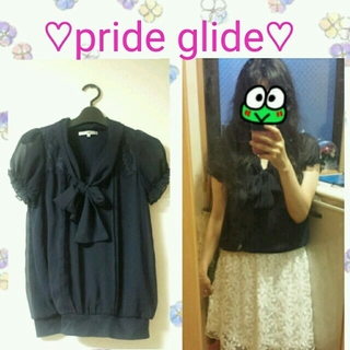 プライドグライド(prideglide)のpride glide ﾌﾞﾗｳｽ(シャツ/ブラウス(半袖/袖なし))