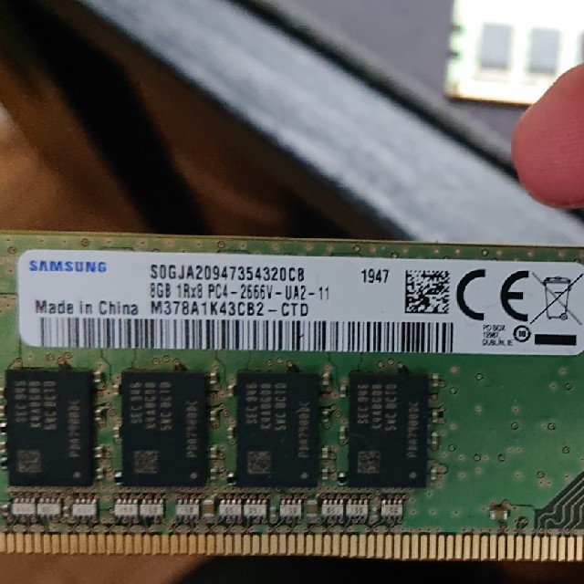 デスクトップPC用 メモリ8GB×2枚 1