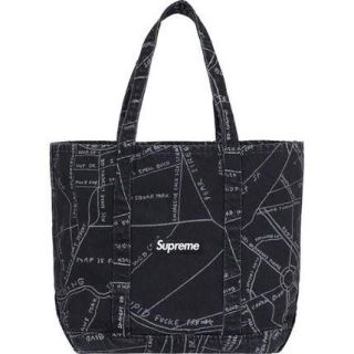 シュプリーム(Supreme)のSupreme Gonz Map Denim Tote Black(トートバッグ)