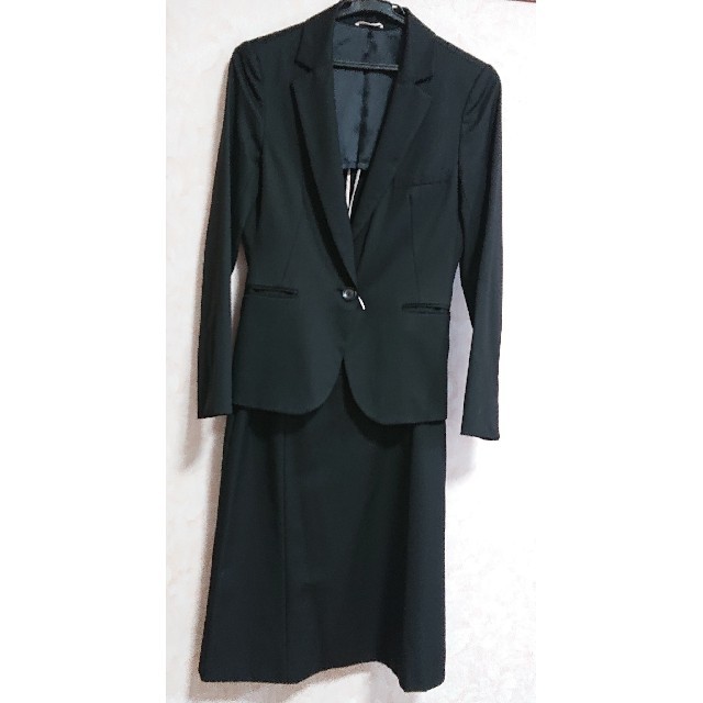 AOKI(アオキ)の黒スーツ スカート・パンツセット レディースのフォーマル/ドレス(スーツ)の商品写真