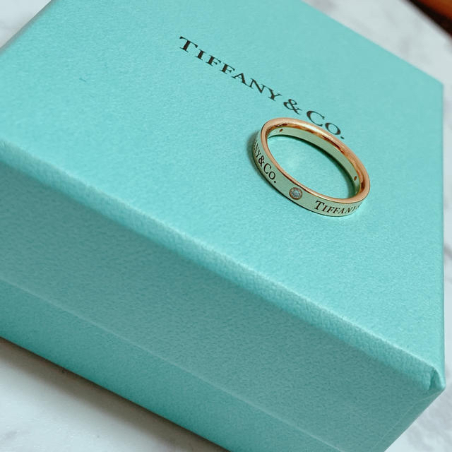 Tiffany & Co.(ティファニー)の値下げ交渉可！Tiffany  バンドリング　ダイヤ　ピンクゴールド レディースのアクセサリー(リング(指輪))の商品写真