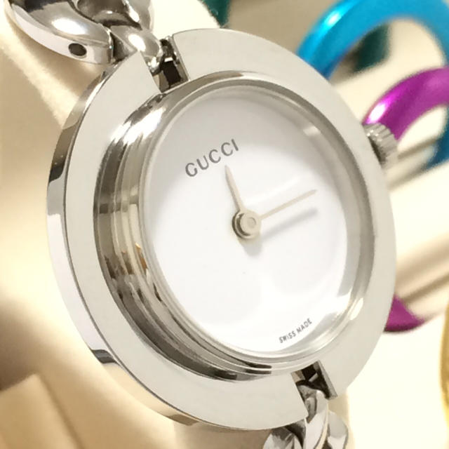 Gucci(グッチ)の1.超美品 グッチ GUCCI 時計 チェンジベゼル レディースのファッション小物(腕時計)の商品写真