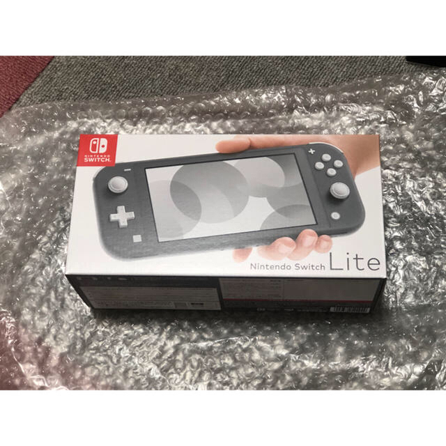 携帯用ゲーム機本体Nintendo switch lite グレー　本体　印無