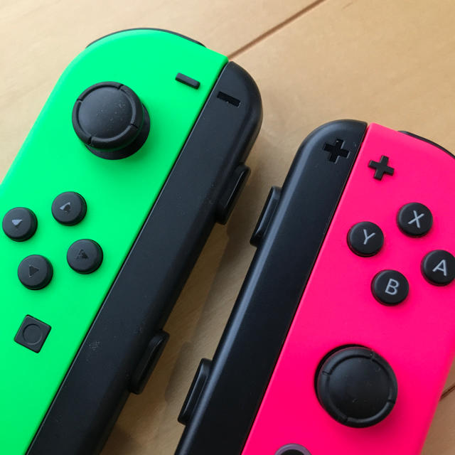 値下げ????任天堂switch Joy-Conネオングリーン　ネオンピンク