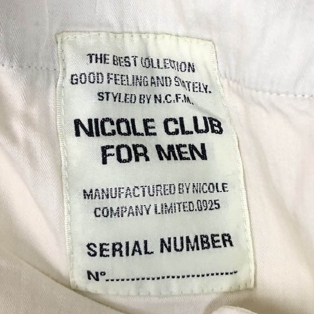 NICOLE CLUB FOR MEN(ニコルクラブフォーメン)のNICOLE CLUB FOR MEN☆デニム メンズのパンツ(デニム/ジーンズ)の商品写真