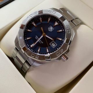 タグホイヤー(TAG Heuer)の美品タグホイヤー　アクアレーサー　文字盤ブルー　クォーツ(腕時計(アナログ))