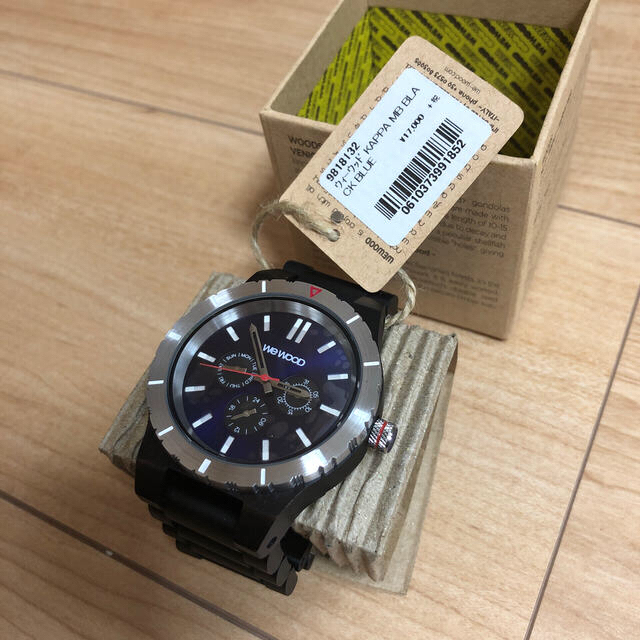 【新品未使用】wewood　腕時計　メンズ　kappa mb black メンズの時計(腕時計(アナログ))の商品写真