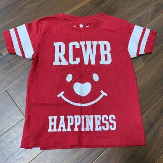 ロデオクラウンズワイドボウル(RODEO CROWNS WIDE BOWL)のRCWB  キッズ　Tシャツ　赤(Tシャツ/カットソー)