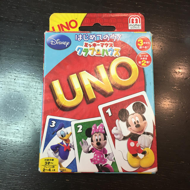 Disney(ディズニー)のはじめてのウノ　ミッキーマウスクラブハウス エンタメ/ホビーのテーブルゲーム/ホビー(トランプ/UNO)の商品写真