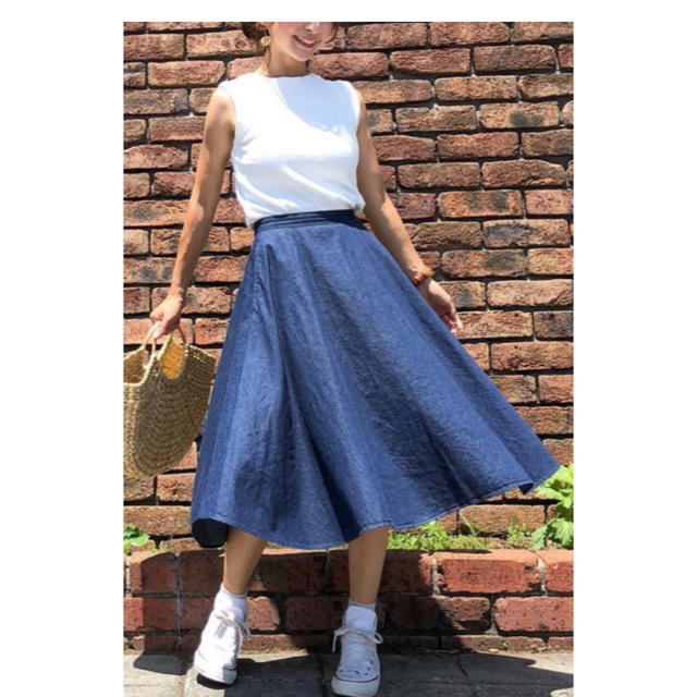 UNIQLO(ユニクロ)のユニクロ❤︎デニムフレアスカート レディースのスカート(ロングスカート)の商品写真