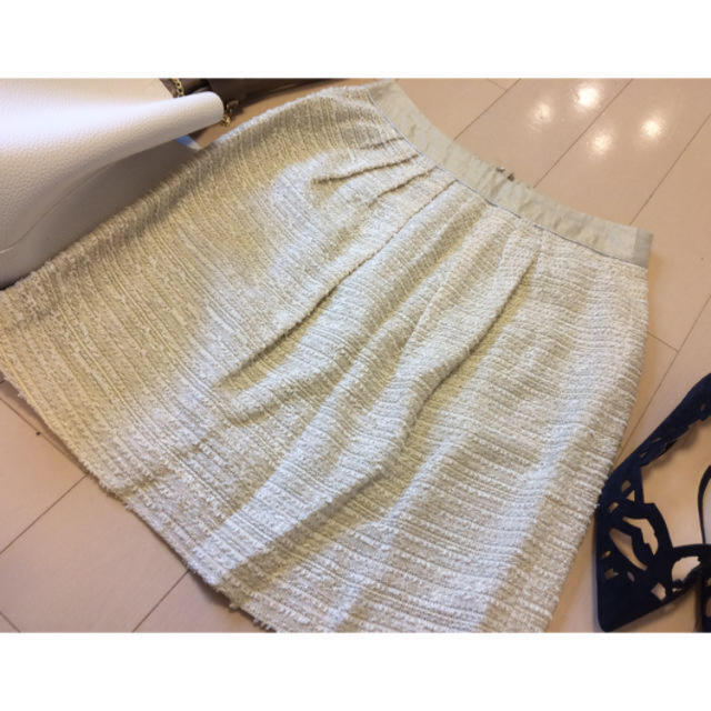 TOMORROWLAND(トゥモローランド)のトゥモローランド  ボールジィ     ツィードスカート レディースのスカート(ミニスカート)の商品写真
