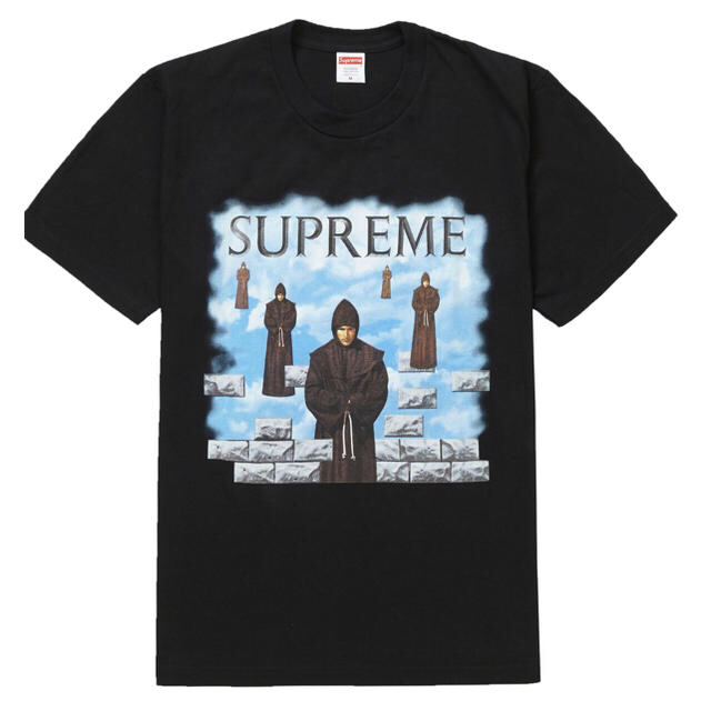 Supreme 19fw Levitation Tee 黒M+白S