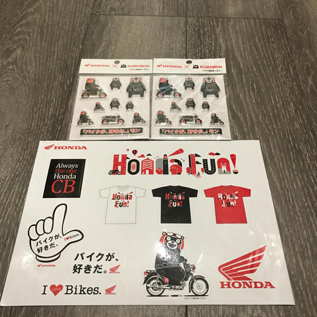 ホンダ(ホンダ)のHONDA くまモン　シール エンタメ/ホビーのおもちゃ/ぬいぐるみ(キャラクターグッズ)の商品写真