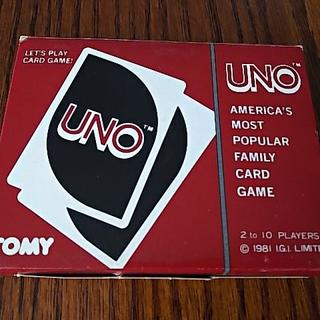 タカラトミー(Takara Tomy)の[希少]TOMY トミー ウノ UNO カードゲーム/昭和 レトロ ビンテージ(トランプ/UNO)