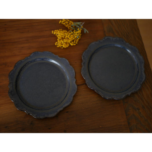 フランス　アンティーク　うつわ 食器 陶器 陶磁器 ケーキ皿 お皿 ２枚セット
