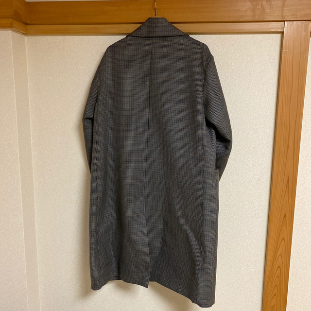 COMOLI(コモリ)の18AW AURALEE DOUBLE FACE CHECK COAT チェック メンズのジャケット/アウター(ステンカラーコート)の商品写真