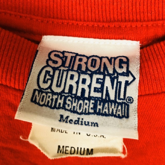 STRONG CURRENT☆NORTH SHORE HAWAII☆ロンT☆赤 3