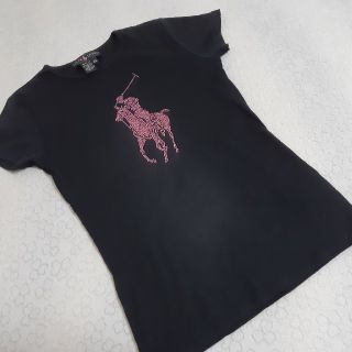 ポロラルフローレン　ラインストーンTシャツ　グリーン