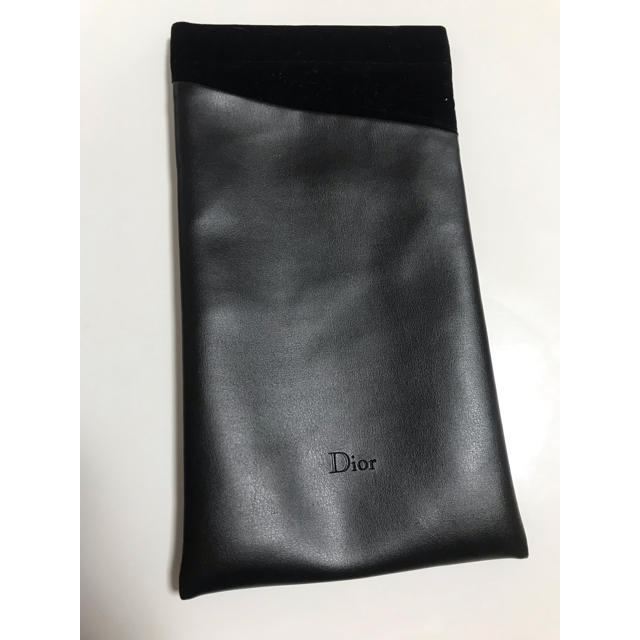 Dior(ディオール)のDior サングラスケース 黒 異素材ミックス  レディースのファッション小物(サングラス/メガネ)の商品写真