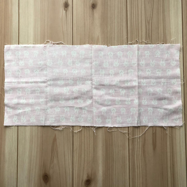 うさぎ柄 ピンク ダブルガーゼ はぎれ ハンドメイドの素材/材料(生地/糸)の商品写真