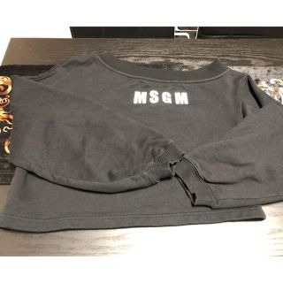 エムエスジイエム(MSGM)のMSGM オフショルダー　スウェット　美品(トレーナー/スウェット)