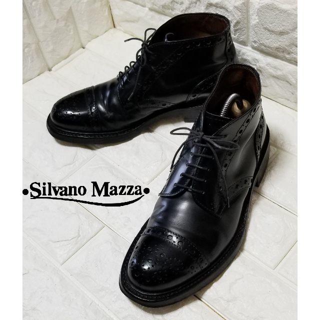 ブーツ【Silvano Mazza】カントリーブーツ＃6（約24.5cm)　黒