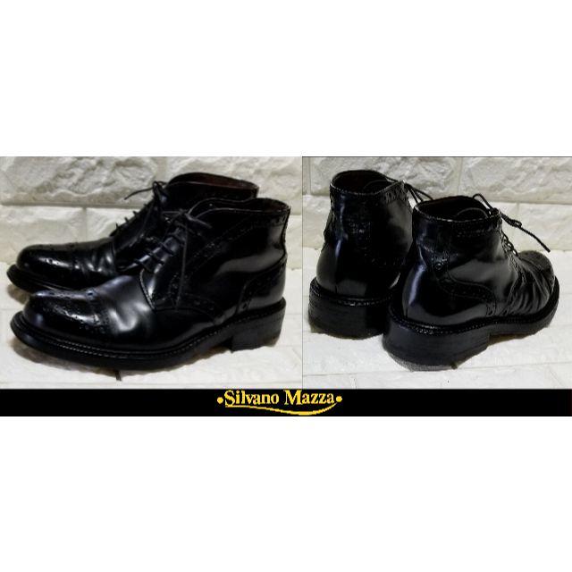 SILVANO MAZZA(シルバノマッツァ)の【Silvano Mazza】カントリーブーツ＃6（約24.5cm)　黒 メンズの靴/シューズ(ブーツ)の商品写真