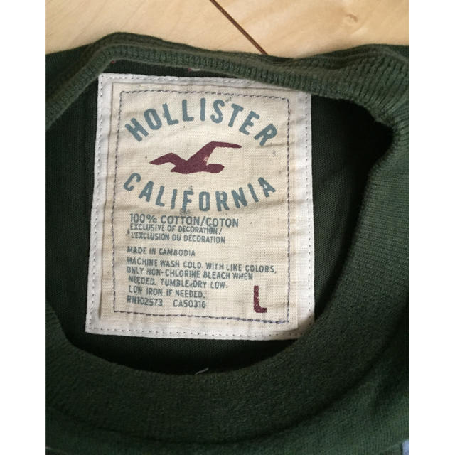 Hollister(ホリスター)のHOLLISTER  Tシャツ L メンズのトップス(Tシャツ/カットソー(半袖/袖なし))の商品写真