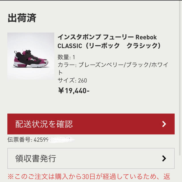 Reebok(リーボック)の未使用　リーボッククラシック　ポンプフューリー　パープル　26㎝ メンズの靴/シューズ(スニーカー)の商品写真