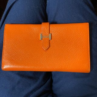 エルメス(Hermes)の長財布 オレンジ(財布)