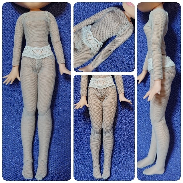 みかみ様 お人形の靴下屋PONGEE★ねんどろいどどーる用色移り防止全身タイツ ハンドメイドのファッション小物(その他)の商品写真