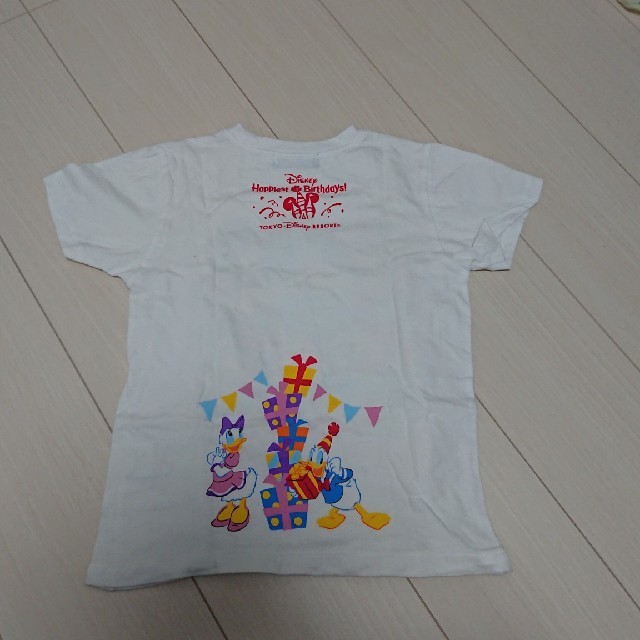 Disney(ディズニー)のディズニーリゾート120cm☆birthdayTシャツ キッズ/ベビー/マタニティのキッズ服女の子用(90cm~)(Tシャツ/カットソー)の商品写真