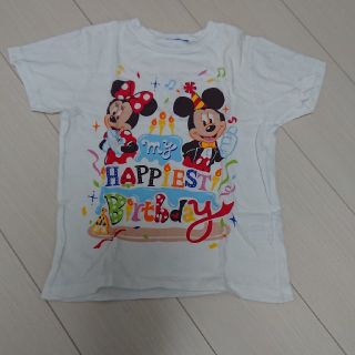 ディズニー(Disney)のディズニーリゾート120cm☆birthdayTシャツ(Tシャツ/カットソー)