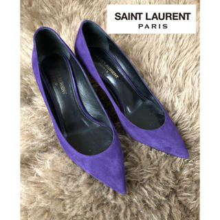 サンローラン(Saint Laurent)のSAINTLAURENT イヴサンローラン 紫 パンプス(ハイヒール/パンプス)
