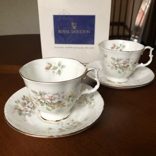 ロイヤルアルバート(ROYAL ALBERT)の【美品】ロイヤルアルバート★HAWORTH★C/S ペア(食器)