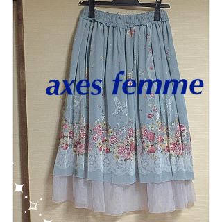 アクシーズファム(axes femme)のaxes femme  スカート(ひざ丈スカート)