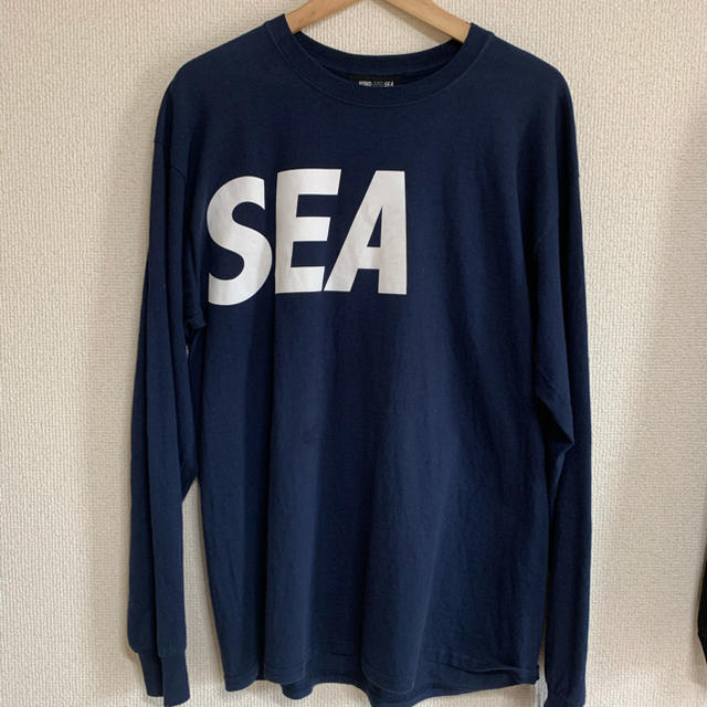 supreme超希少！完売品！wind and sea ロンT ネイビー　Lサイズ