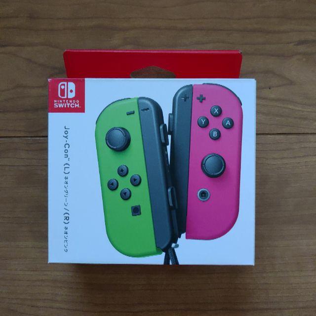 新品 Joy-Con(L) ネオングリーン／(R) ネオンピンク Switchゲームソフト/ゲーム機本体