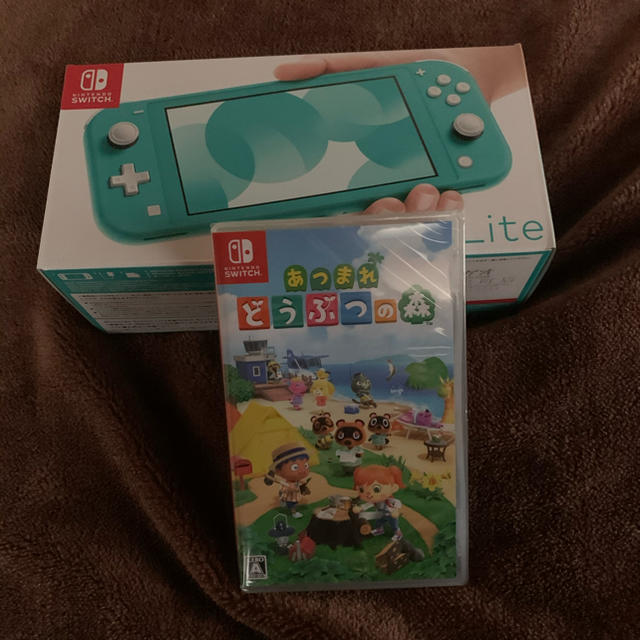 Nintendo switch lite ターコイズ本体とどうぶつの森 セットの+