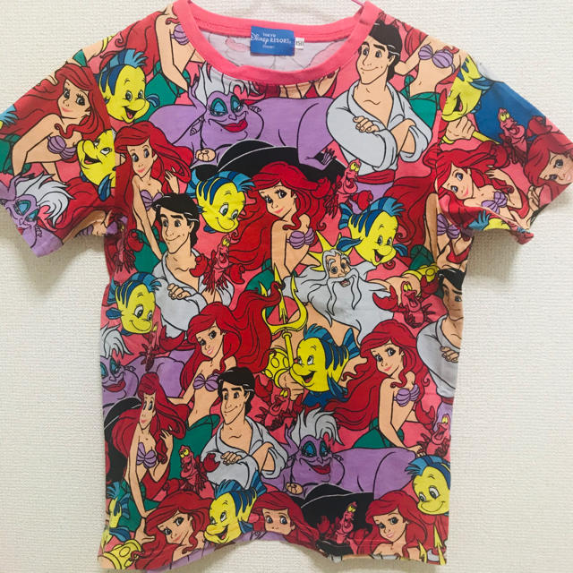 Disney(ディズニー)のディズニー　アリエルTシャツ キッズ/ベビー/マタニティのキッズ服女の子用(90cm~)(Tシャツ/カットソー)の商品写真