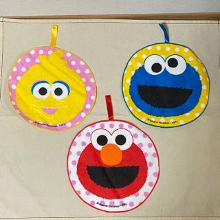 セサミストリート(SESAME STREET)のセサミストリート　ハンカチ3枚組(ハンカチ)