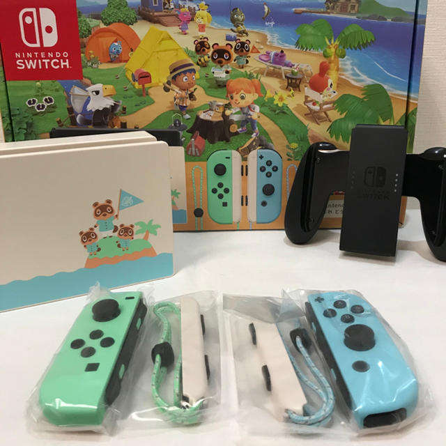 ニンテンドースイッチ　どうぶつの森  同梱版付属　joy-con ドック　セット