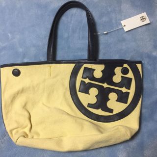 トリーバーチToryBurchキャンバストートバッグ　ロニー