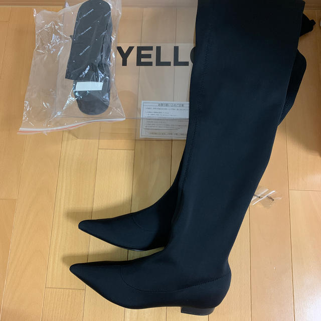 Yellow boots(イエローブーツ)のyello TOKYO BLACK FLAT LONG レディースの靴/シューズ(ブーツ)の商品写真