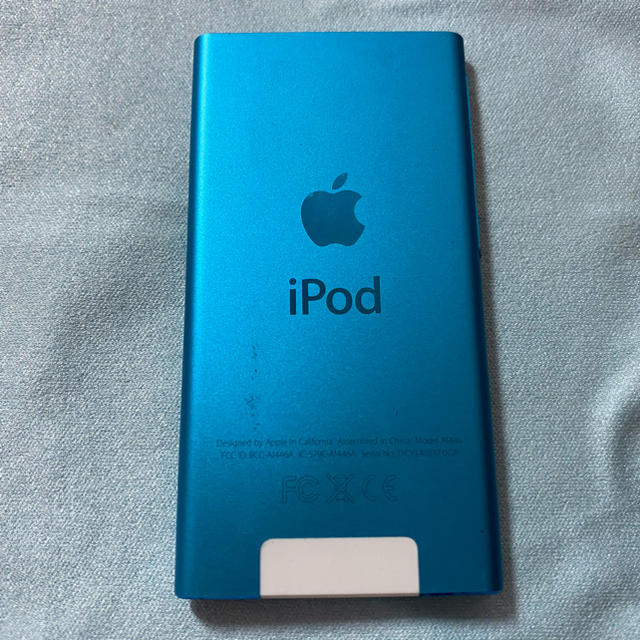 Apple(アップル)のipod nano 第7世代　ブルー 本体　16GB スマホ/家電/カメラのオーディオ機器(ポータブルプレーヤー)の商品写真