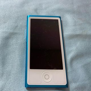 アップル(Apple)のipod nano 第7世代　ブルー 本体　16GB(ポータブルプレーヤー)