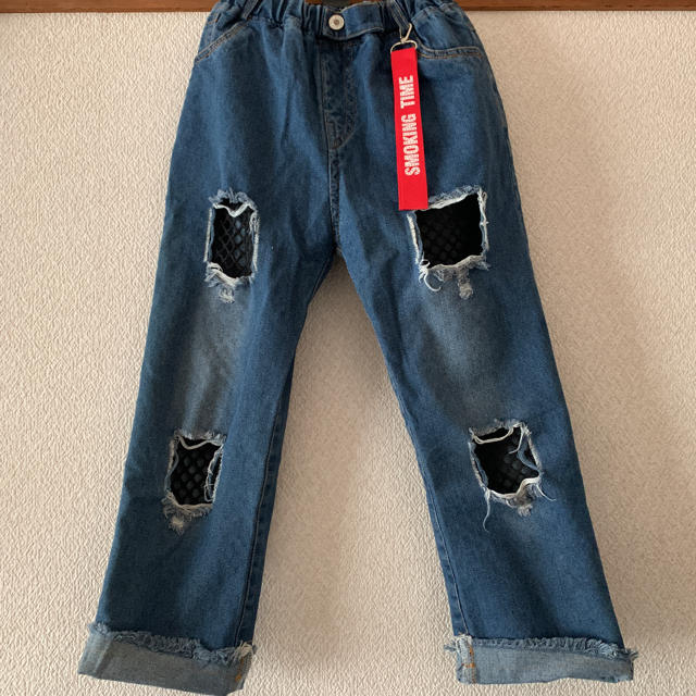 Jr.ダメージジーンズ キッズ/ベビー/マタニティのキッズ服女の子用(90cm~)(パンツ/スパッツ)の商品写真